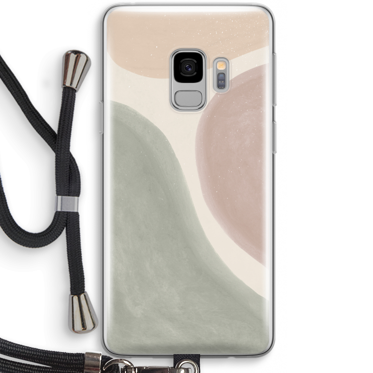 Geo #6: Samsung Galaxy S9 Transparant Hoesje met koord