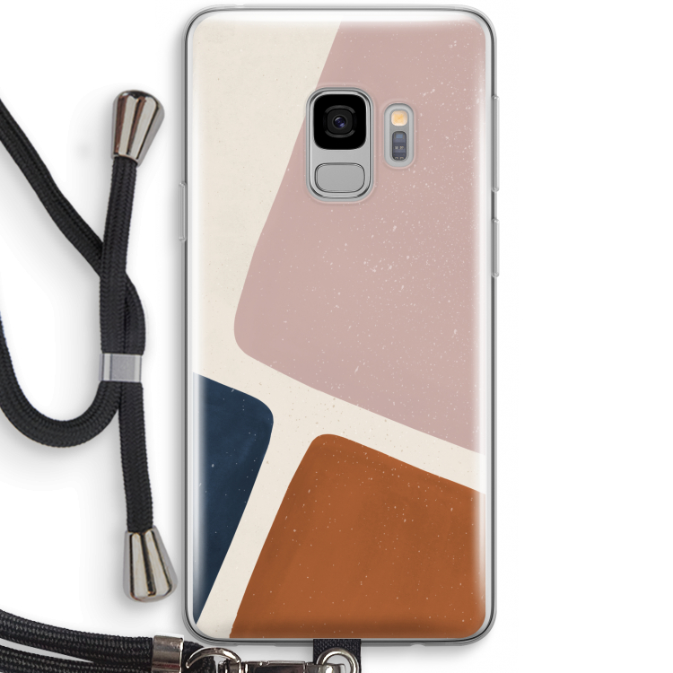 Geo #2: Samsung Galaxy S9 Transparant Hoesje met koord