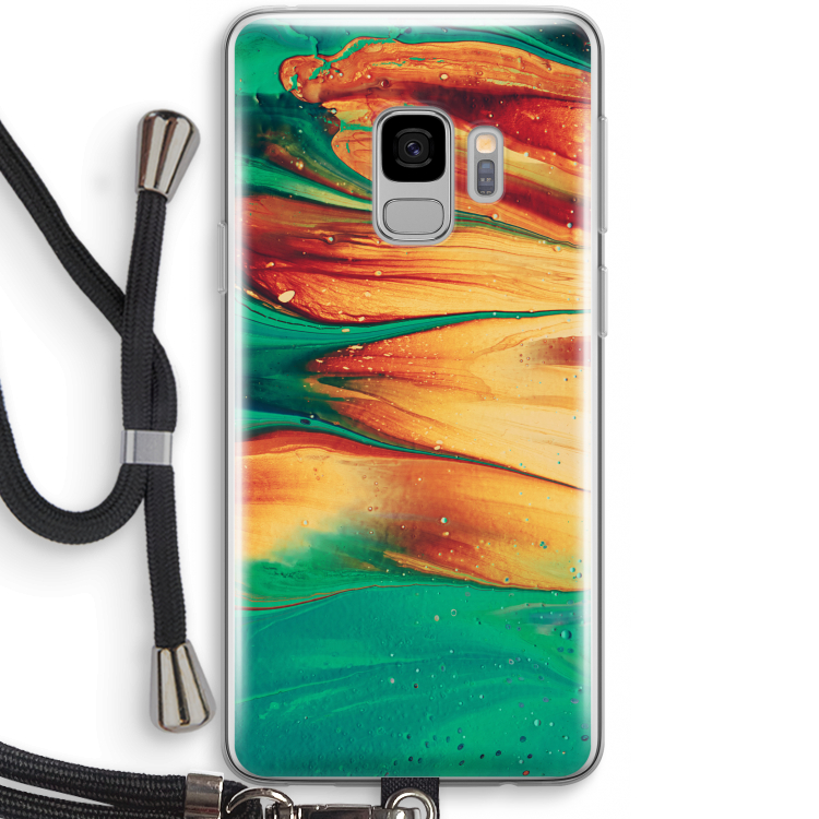 Green Inferno: Samsung Galaxy S9 Transparant Hoesje met koord