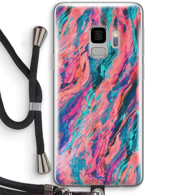 Electric Times: Samsung Galaxy S9 Transparant Hoesje met koord