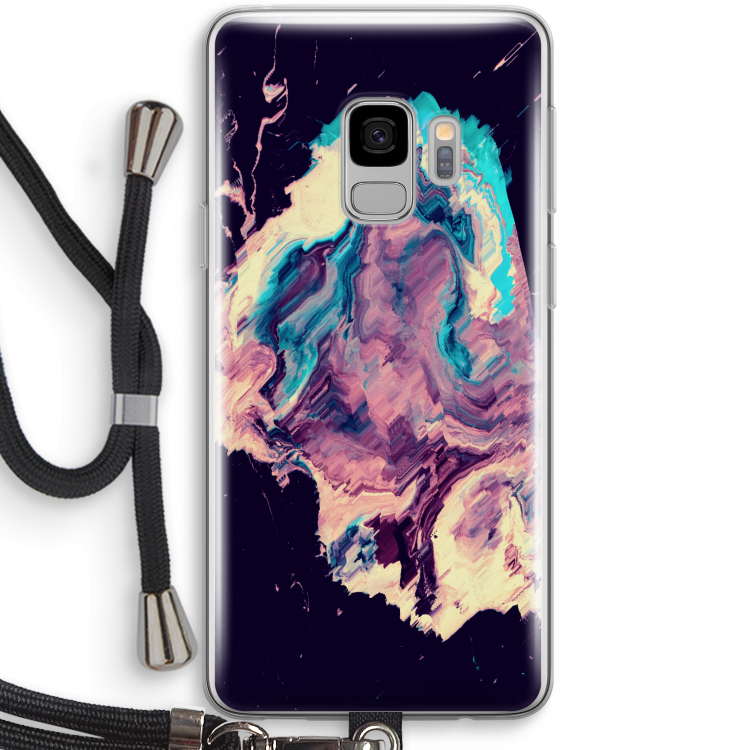 Cosmic Silence: Samsung Galaxy S9 Transparant Hoesje met koord