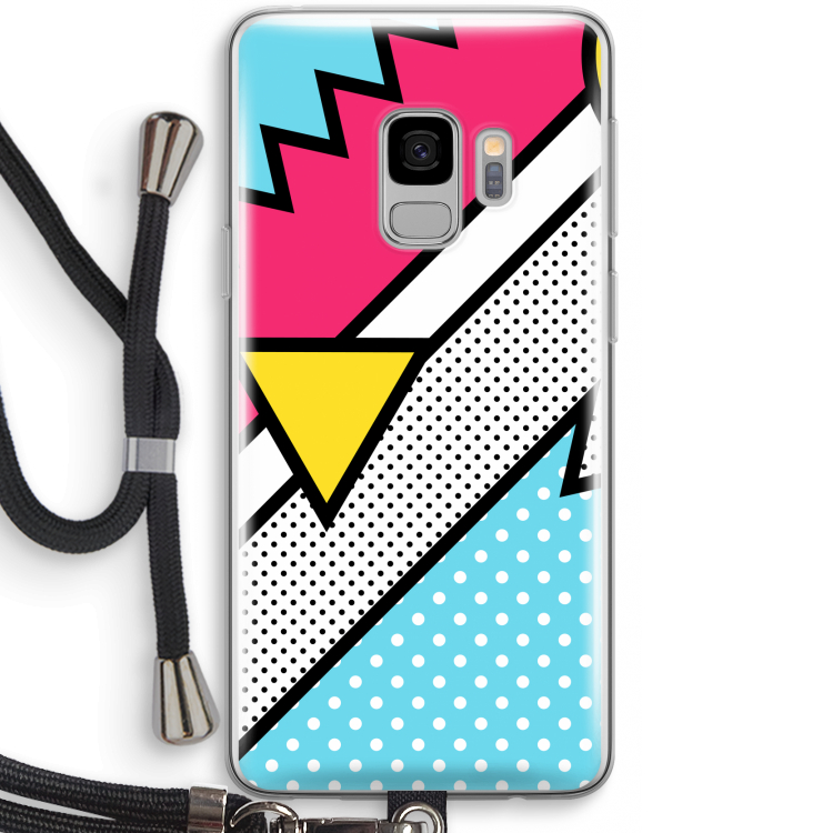 Pop Art #3: Samsung Galaxy S9 Transparant Hoesje met koord