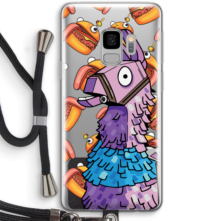 Loot Burger: Samsung Galaxy S9 Transparant Hoesje met koord