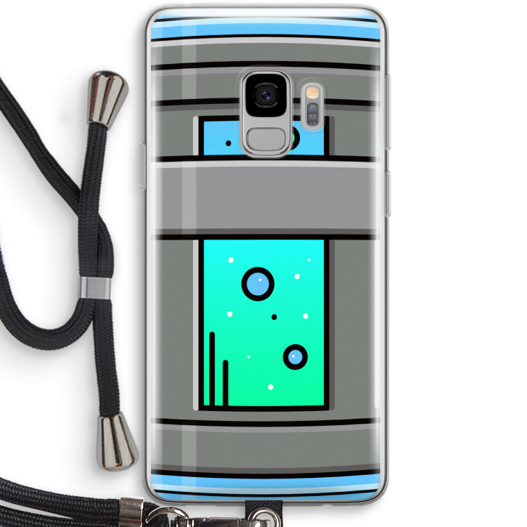 Chug Bottle: Samsung Galaxy S9 Transparant Hoesje met koord