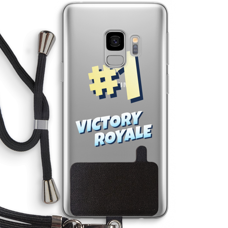 Victory Royale: Samsung Galaxy S9 Transparant Hoesje met koord