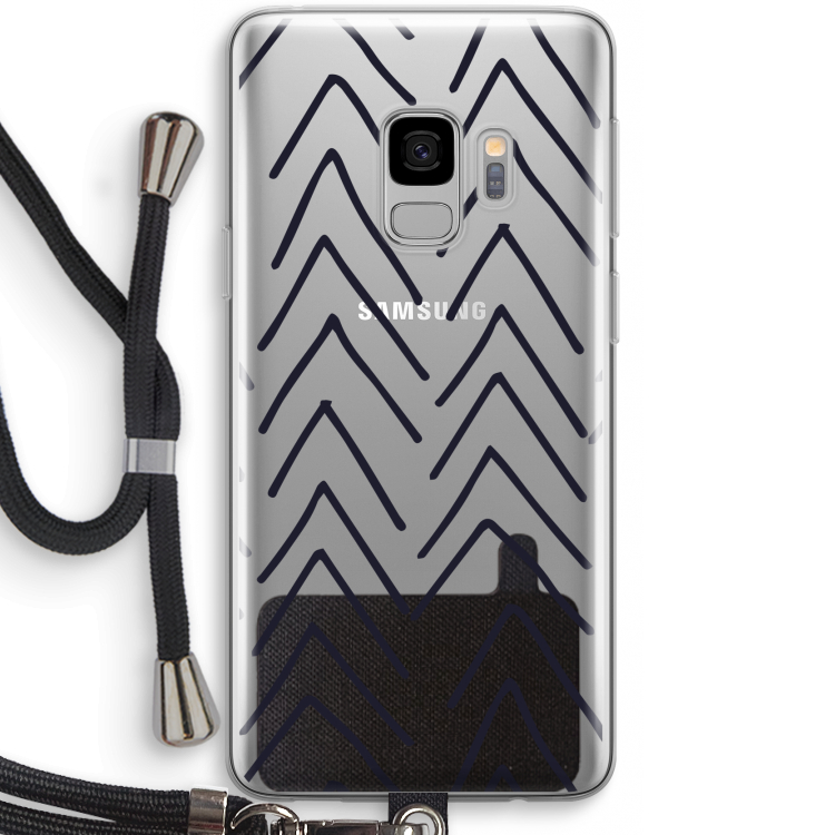 Marrakech Arrows: Samsung Galaxy S9 Transparant Hoesje met koord