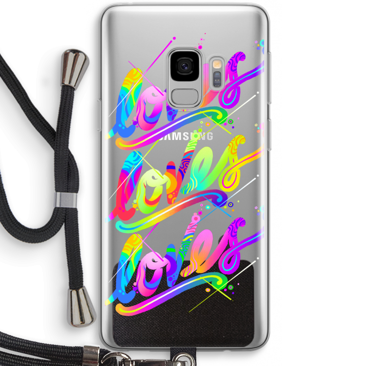 Loves: Samsung Galaxy S9 Transparant Hoesje met koord