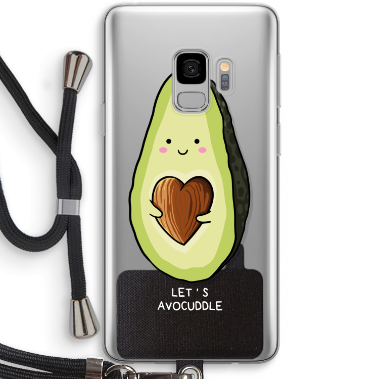 Avocuddle: Samsung Galaxy S9 Transparant Hoesje met koord