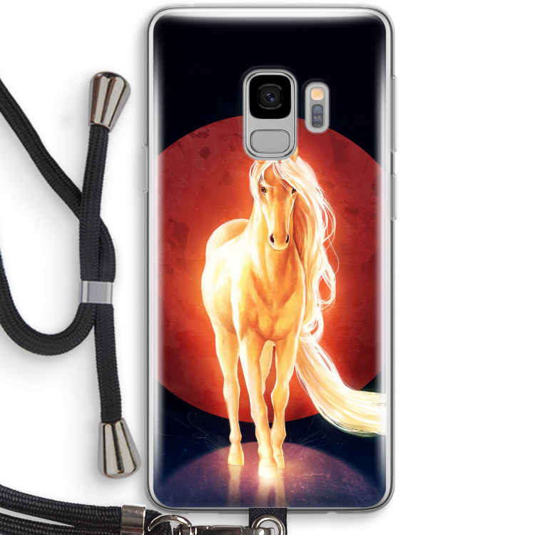 Last Unicorn: Samsung Galaxy S9 Transparant Hoesje met koord