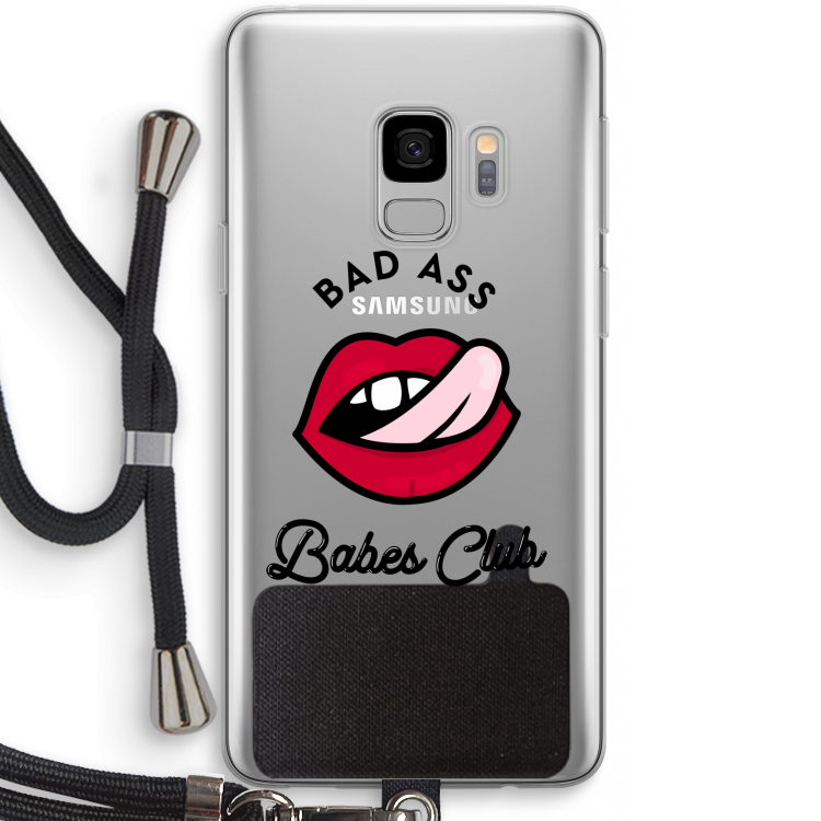 Badass Babes Club: Samsung Galaxy S9 Transparant Hoesje met koord