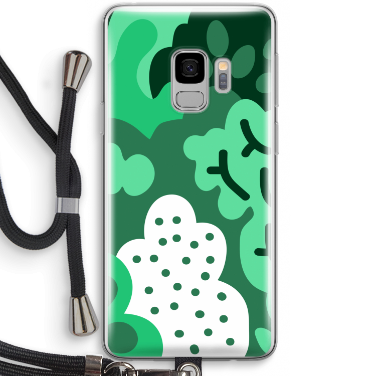 Bushes: Samsung Galaxy S9 Transparant Hoesje met koord