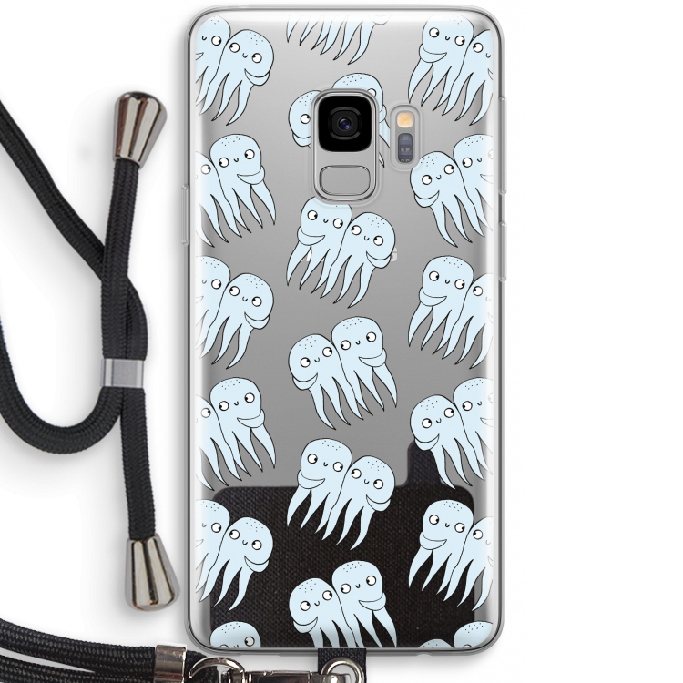 Octopussen: Samsung Galaxy S9 Transparant Hoesje met koord