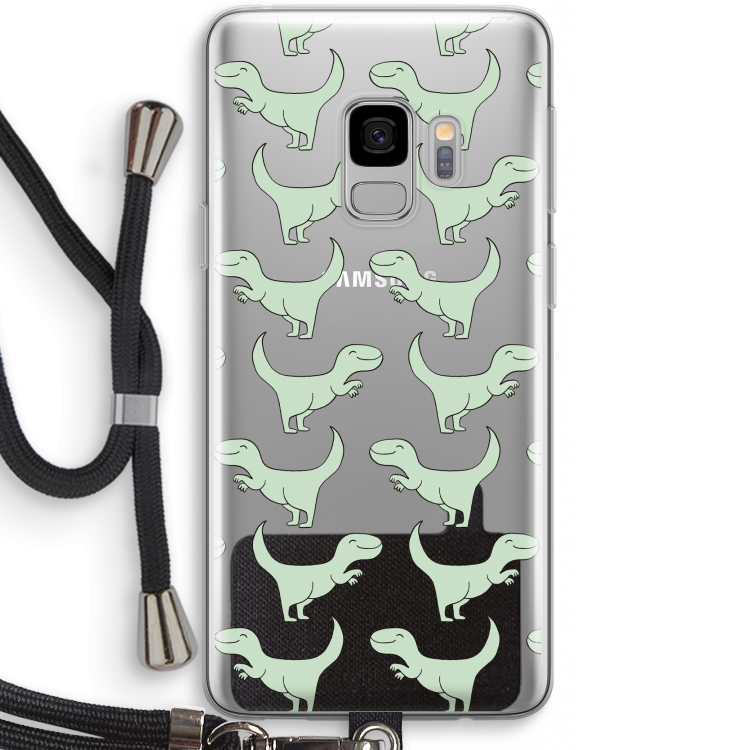 Dinos: Samsung Galaxy S9 Transparant Hoesje met koord