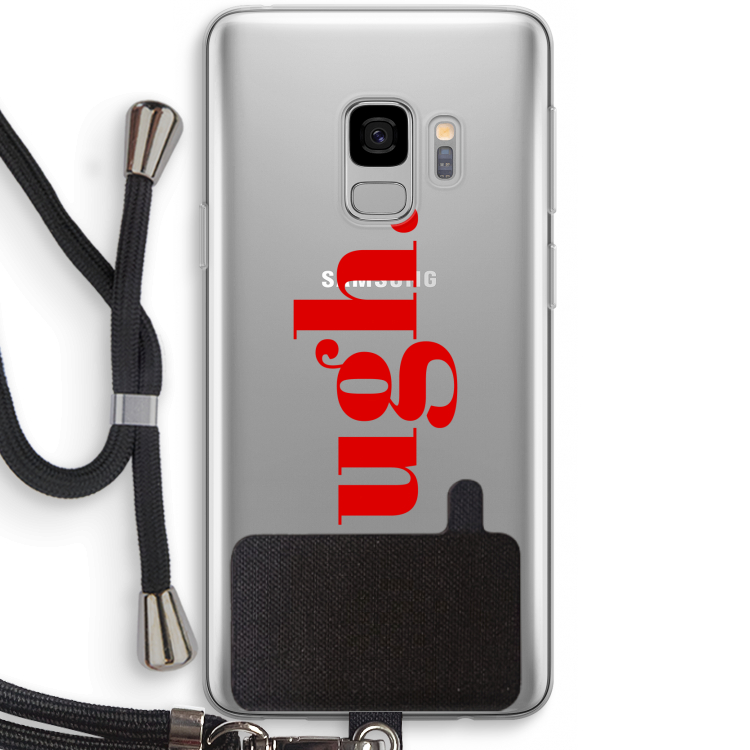 Ugh: Samsung Galaxy S9 Transparant Hoesje met koord