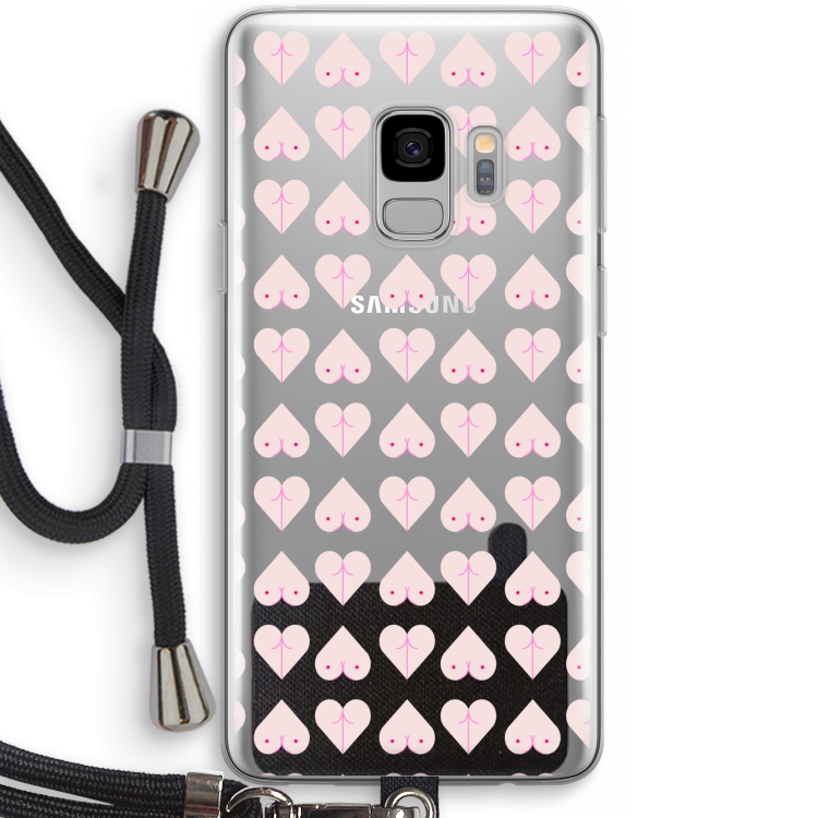 Ass 'n Titties: Samsung Galaxy S9 Transparant Hoesje met koord