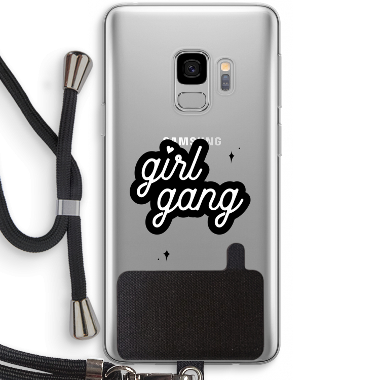 Girl Gang: Samsung Galaxy S9 Transparant Hoesje met koord
