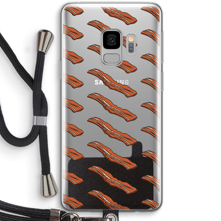 Bacon to my eggs #2: Samsung Galaxy S9 Transparant Hoesje met koord