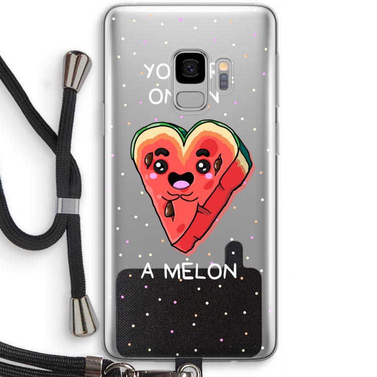 One In A Melon: Samsung Galaxy S9 Transparant Hoesje met koord