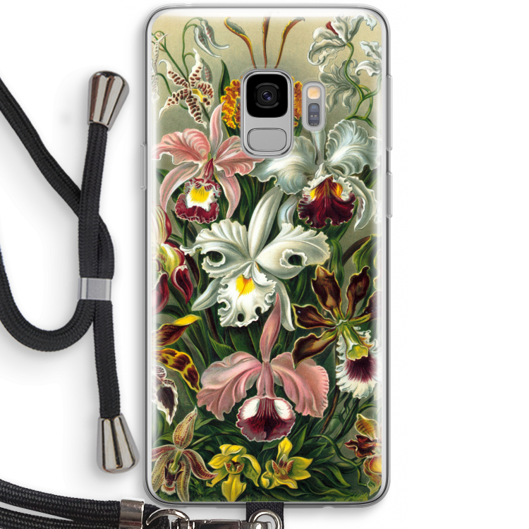 Haeckel Orchidae: Samsung Galaxy S9 Transparant Hoesje met koord