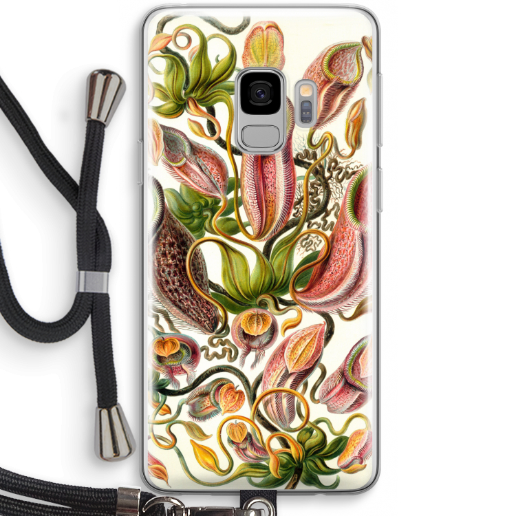 Haeckel Nepenthaceae: Samsung Galaxy S9 Transparant Hoesje met koord