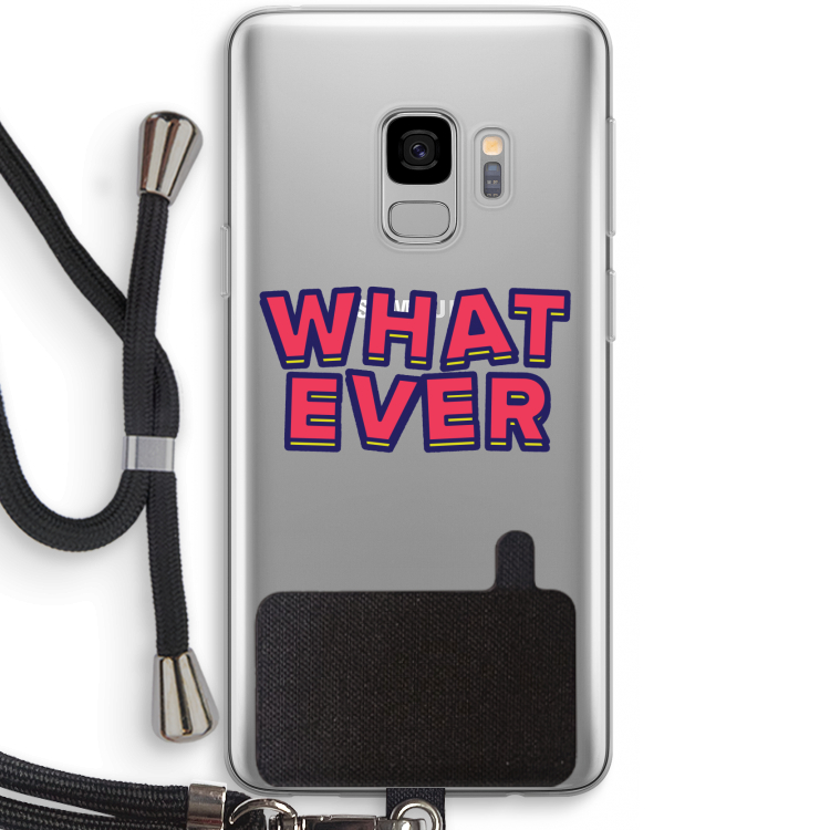 Whatever: Samsung Galaxy S9 Transparant Hoesje met koord
