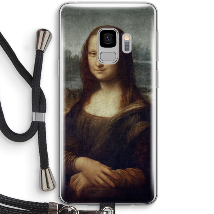 Mona Lisa: Samsung Galaxy S9 Transparant Hoesje met koord