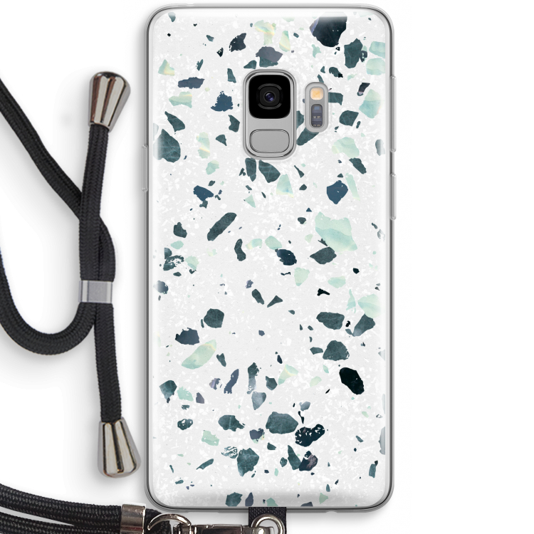 Terrazzo N°2: Samsung Galaxy S9 Transparant Hoesje met koord