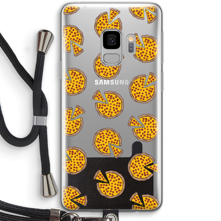 You Had Me At Pizza: Samsung Galaxy S9 Transparant Hoesje met koord
