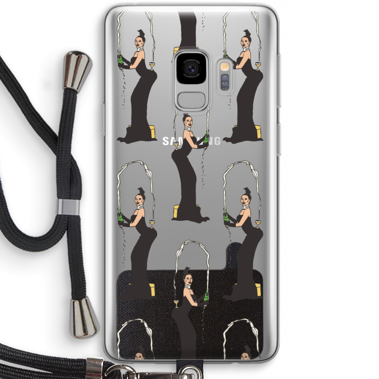 Pop Some Kim: Samsung Galaxy S9 Transparant Hoesje met koord
