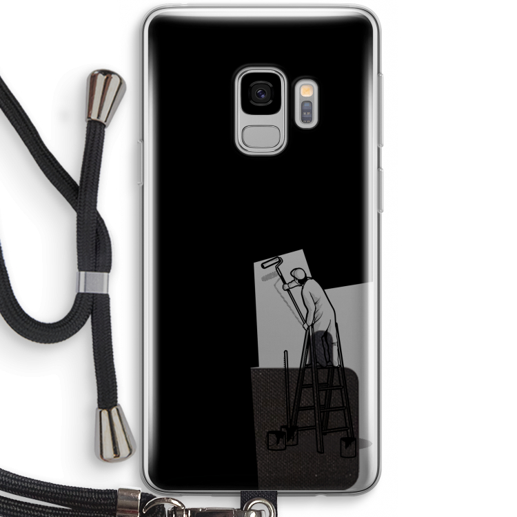 Musketon Painter: Samsung Galaxy S9 Transparant Hoesje met koord
