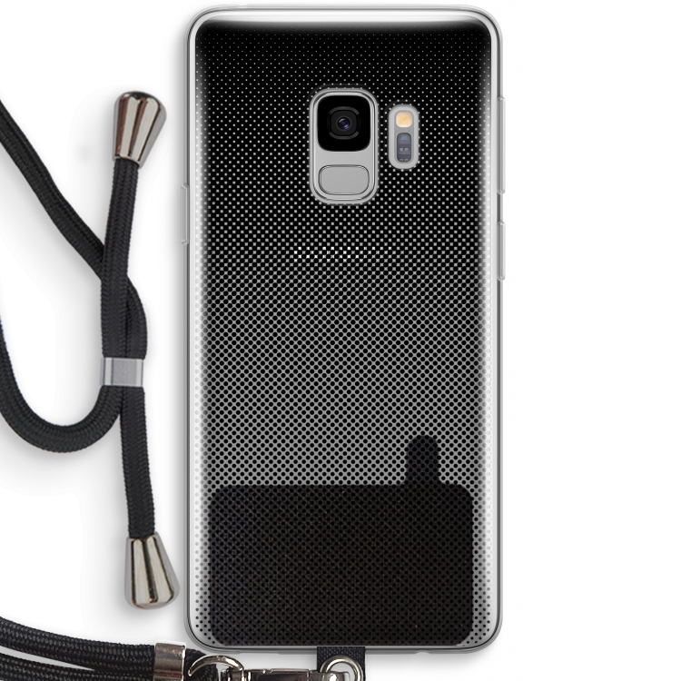 Musketon Halftone: Samsung Galaxy S9 Transparant Hoesje met koord