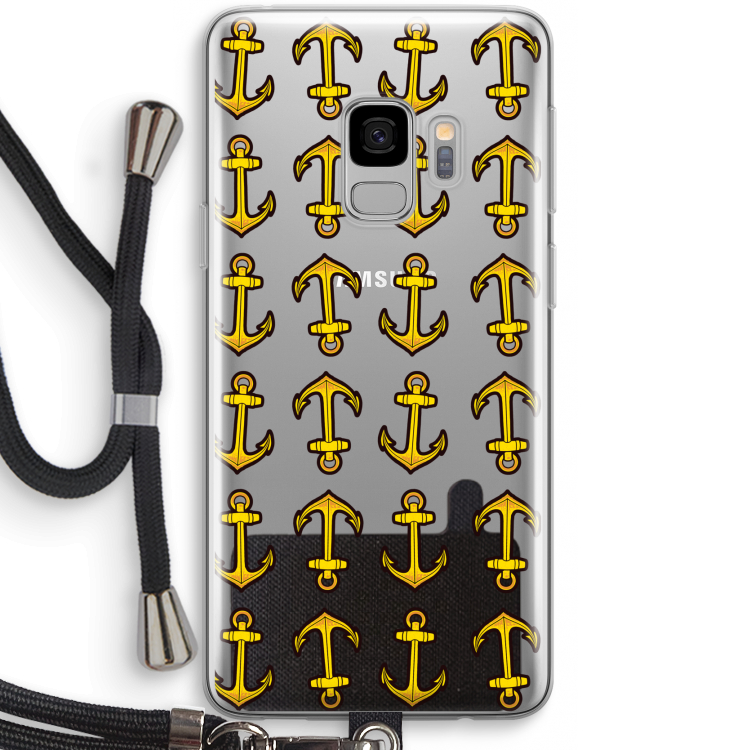 Musketon Anchor: Samsung Galaxy S9 Transparant Hoesje met koord