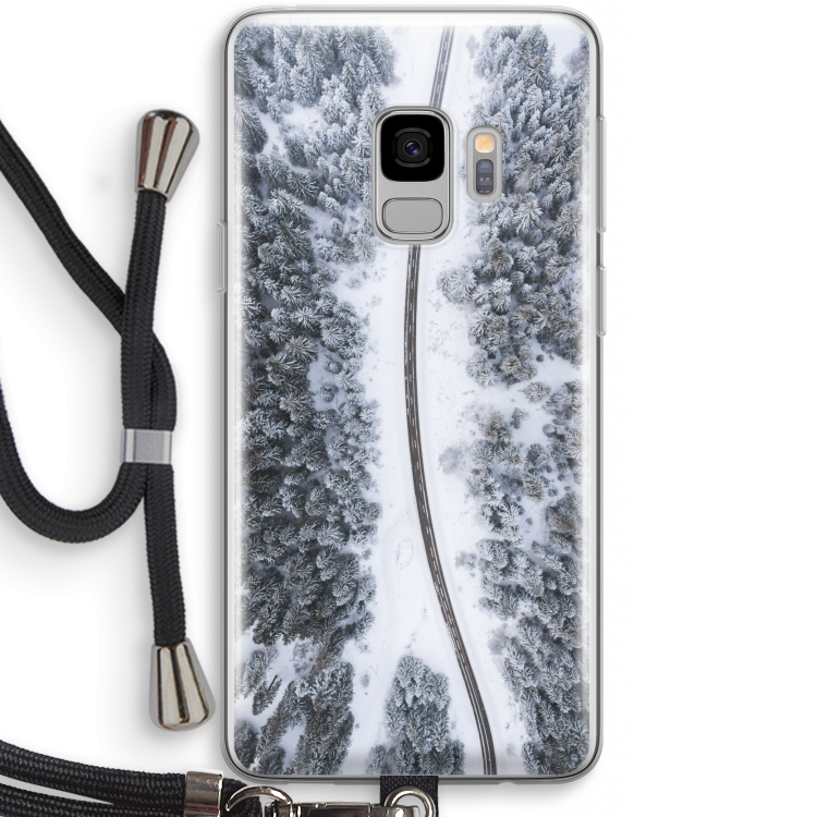 Snøfall: Samsung Galaxy S9 Transparant Hoesje met koord