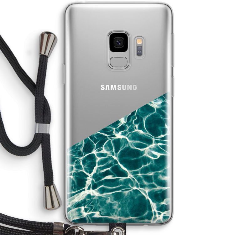 Weerkaatsing water: Samsung Galaxy S9 Transparant Hoesje met koord