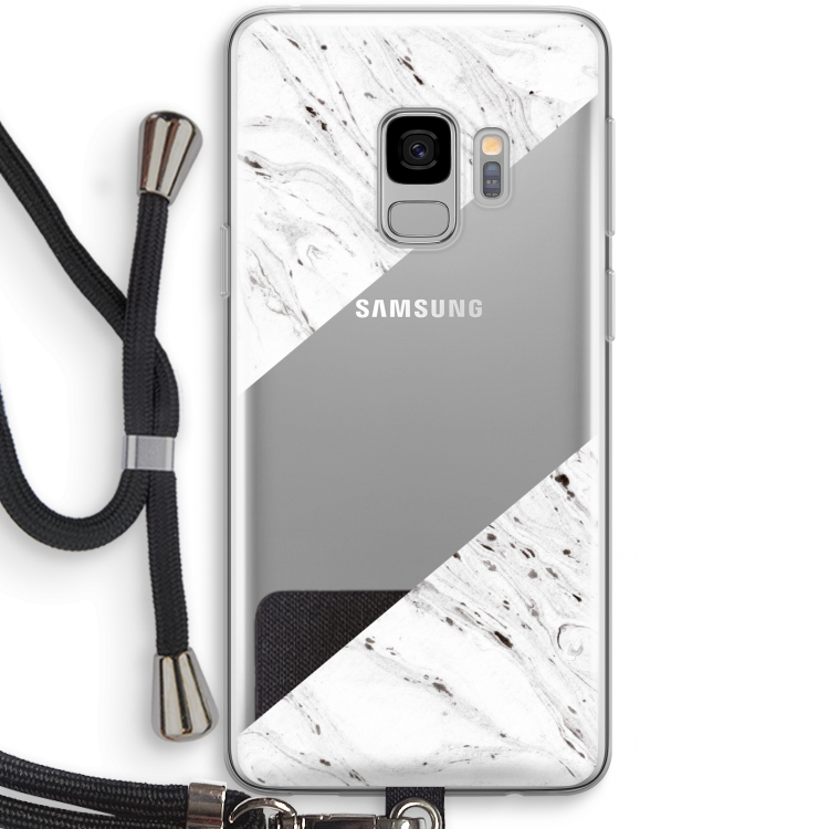 Biggest stripe: Samsung Galaxy S9 Transparant Hoesje met koord