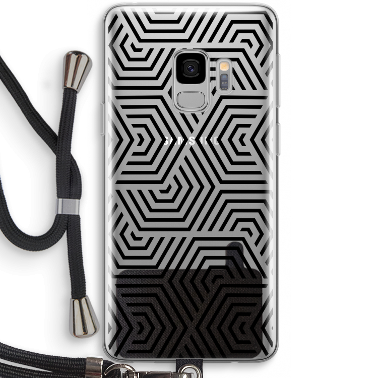 Magic pattern: Samsung Galaxy S9 Transparant Hoesje met koord