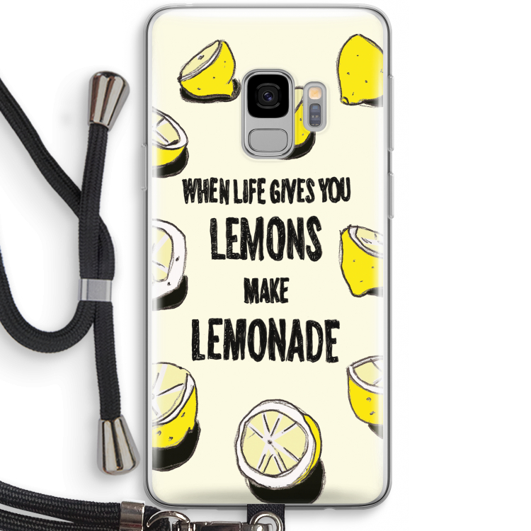 Lemonade: Samsung Galaxy S9 Transparant Hoesje met koord