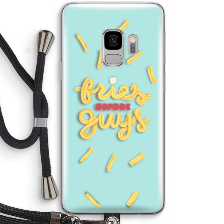 Always fries: Samsung Galaxy S9 Transparant Hoesje met koord