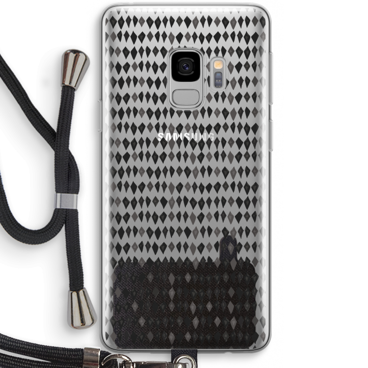 Crazy shapes: Samsung Galaxy S9 Transparant Hoesje met koord