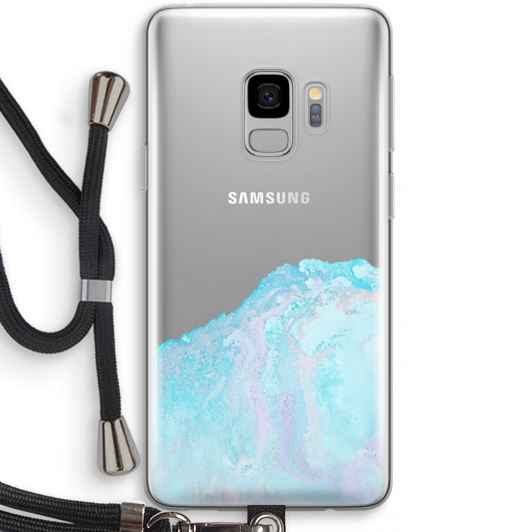 Fantasie pastel: Samsung Galaxy S9 Transparant Hoesje met koord