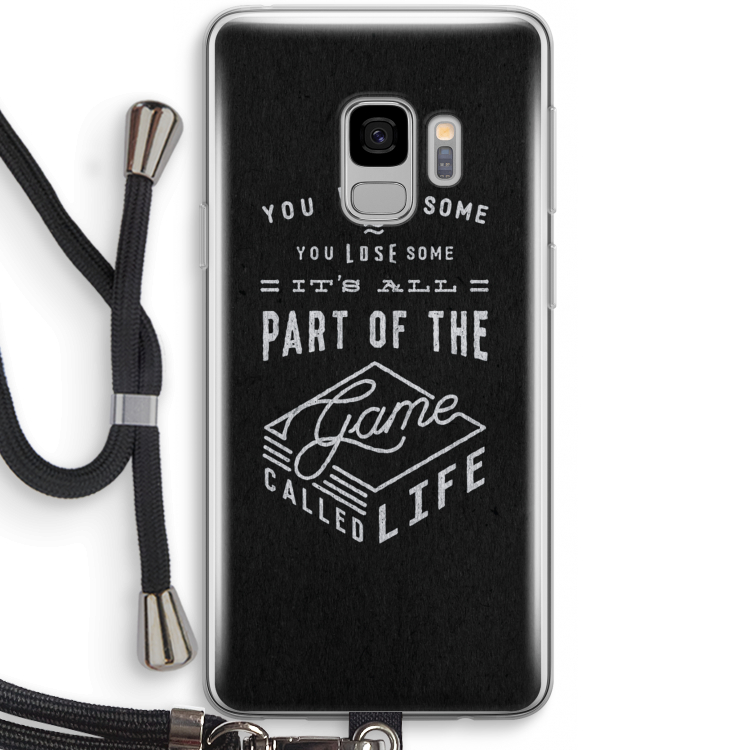 Life: Samsung Galaxy S9 Transparant Hoesje met koord