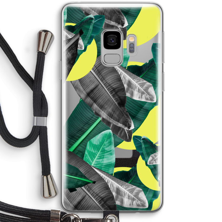 Fantasie jungle: Samsung Galaxy S9 Transparant Hoesje met koord
