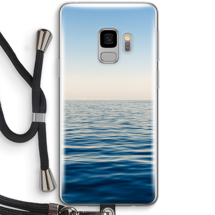 Water horizon: Samsung Galaxy S9 Transparant Hoesje met koord