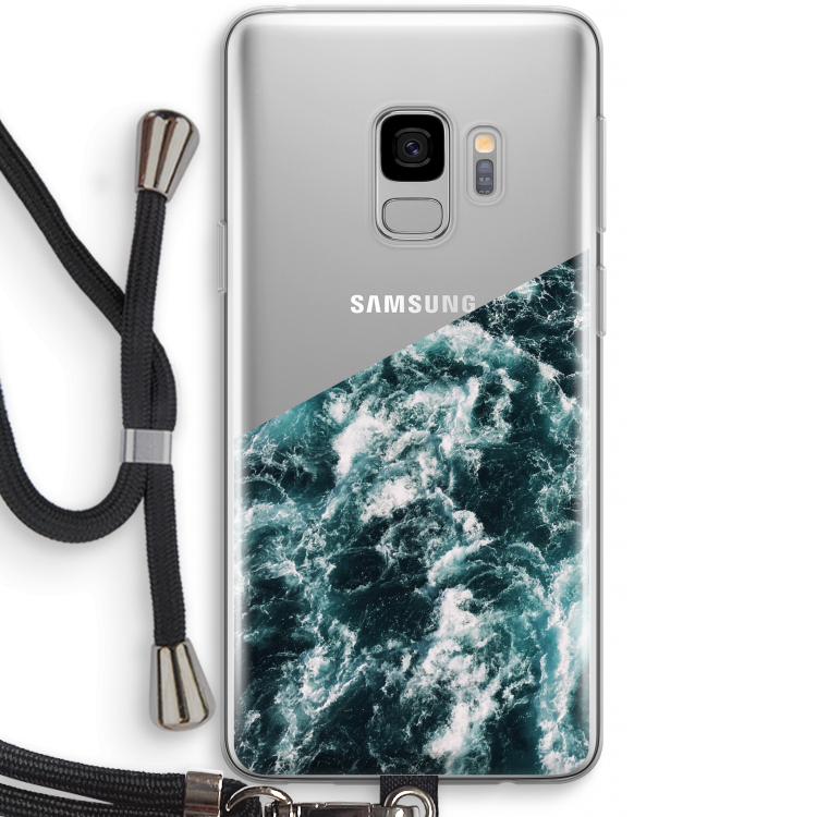 Zee golf: Samsung Galaxy S9 Transparant Hoesje met koord