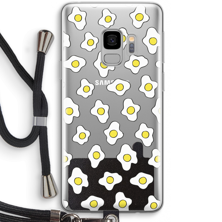 Spiegeleitjes: Samsung Galaxy S9 Transparant Hoesje met koord
