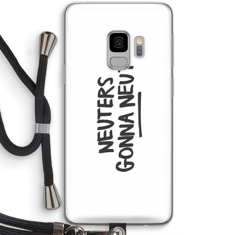 Neuters: Samsung Galaxy S9 Transparant Hoesje met koord