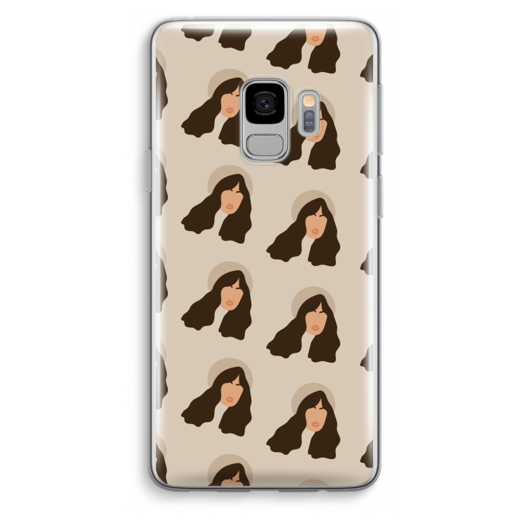 Bonjour mon amour: Samsung Galaxy S9 Transparant Hoesje