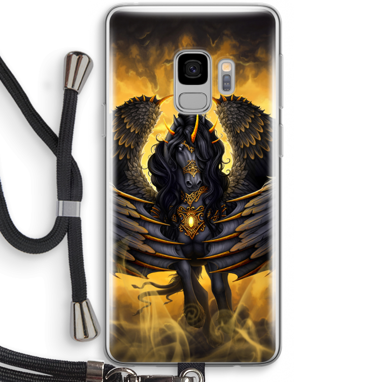 Pegasus: Samsung Galaxy S9 Transparant Hoesje met koord