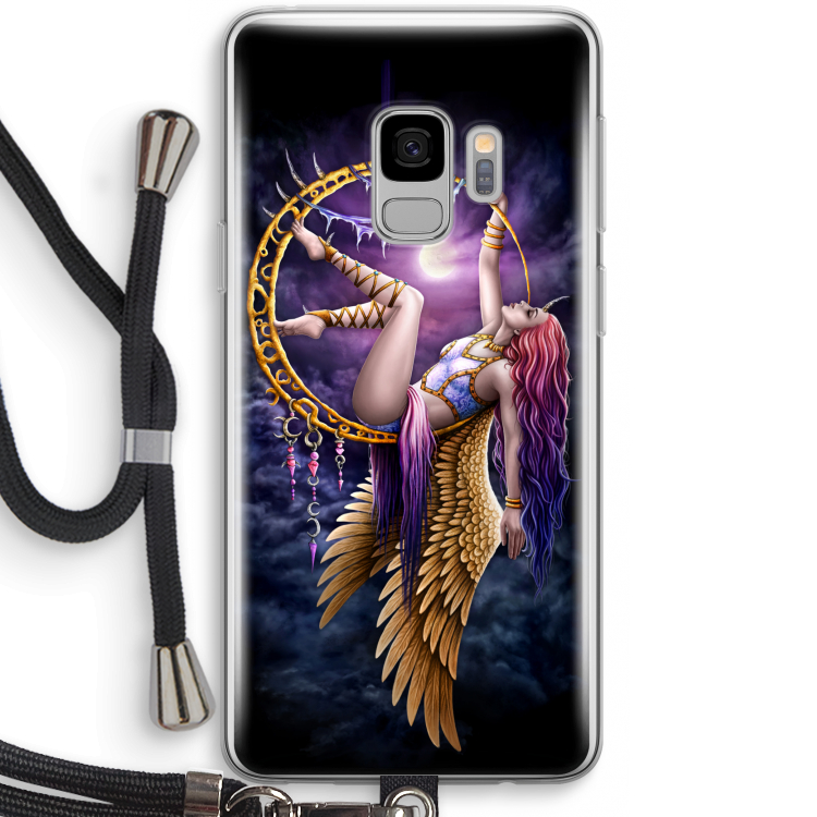 Aerial Angel: Samsung Galaxy S9 Transparant Hoesje met koord