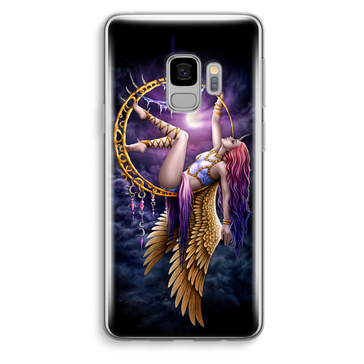 Aerial Angel: Samsung Galaxy S9 Transparant Hoesje